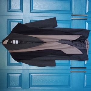 Sosken Brandy Wool Coat Grey with Beige Accent